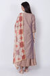 Brown Art Silk Straight Kurta Churidar Suit Set image number 6