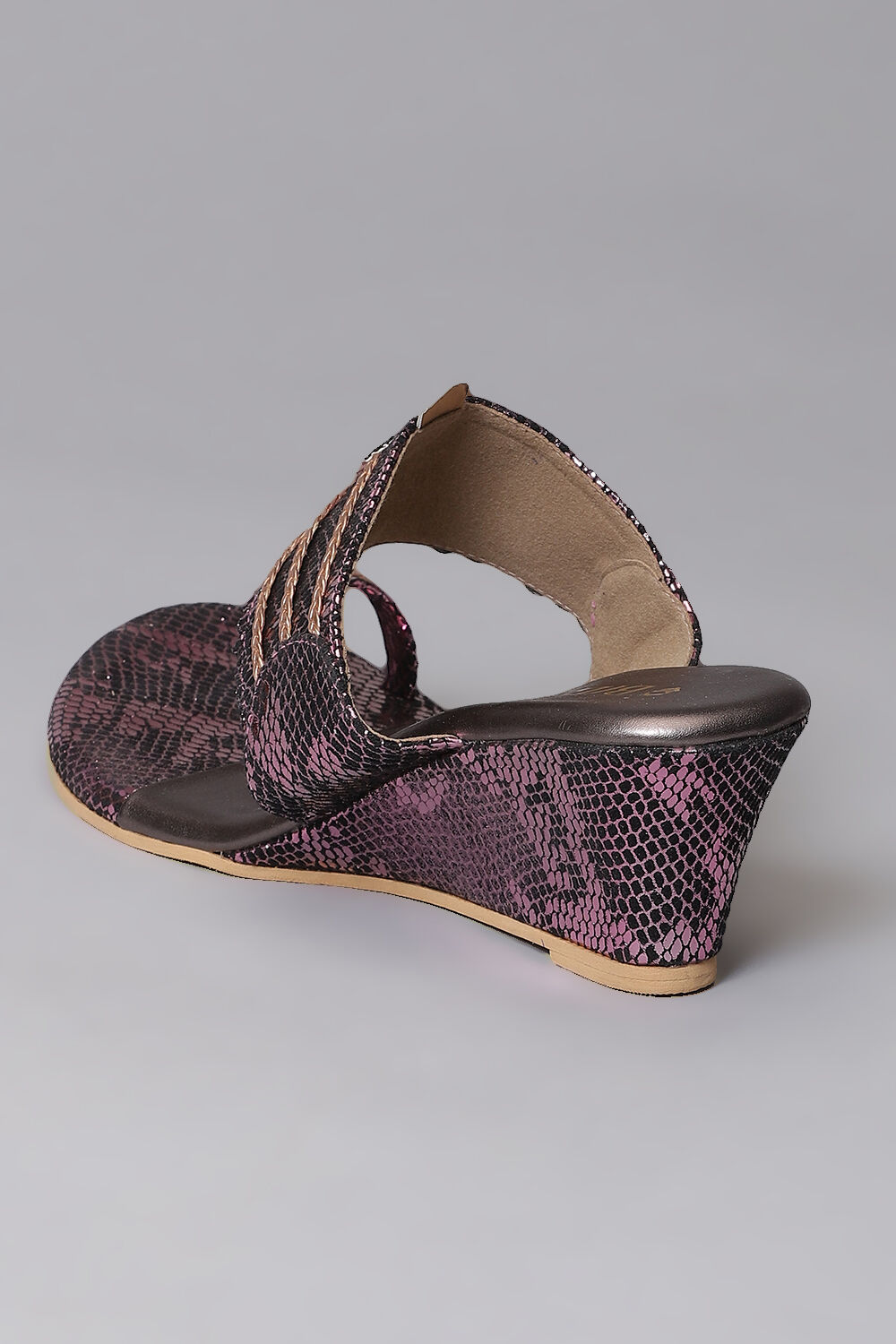 Purple new arrivals wedge heels