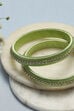 Green Plastic & Thread Bangles image number 1