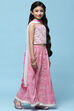 Pink Cotton Straight Set image number 6
