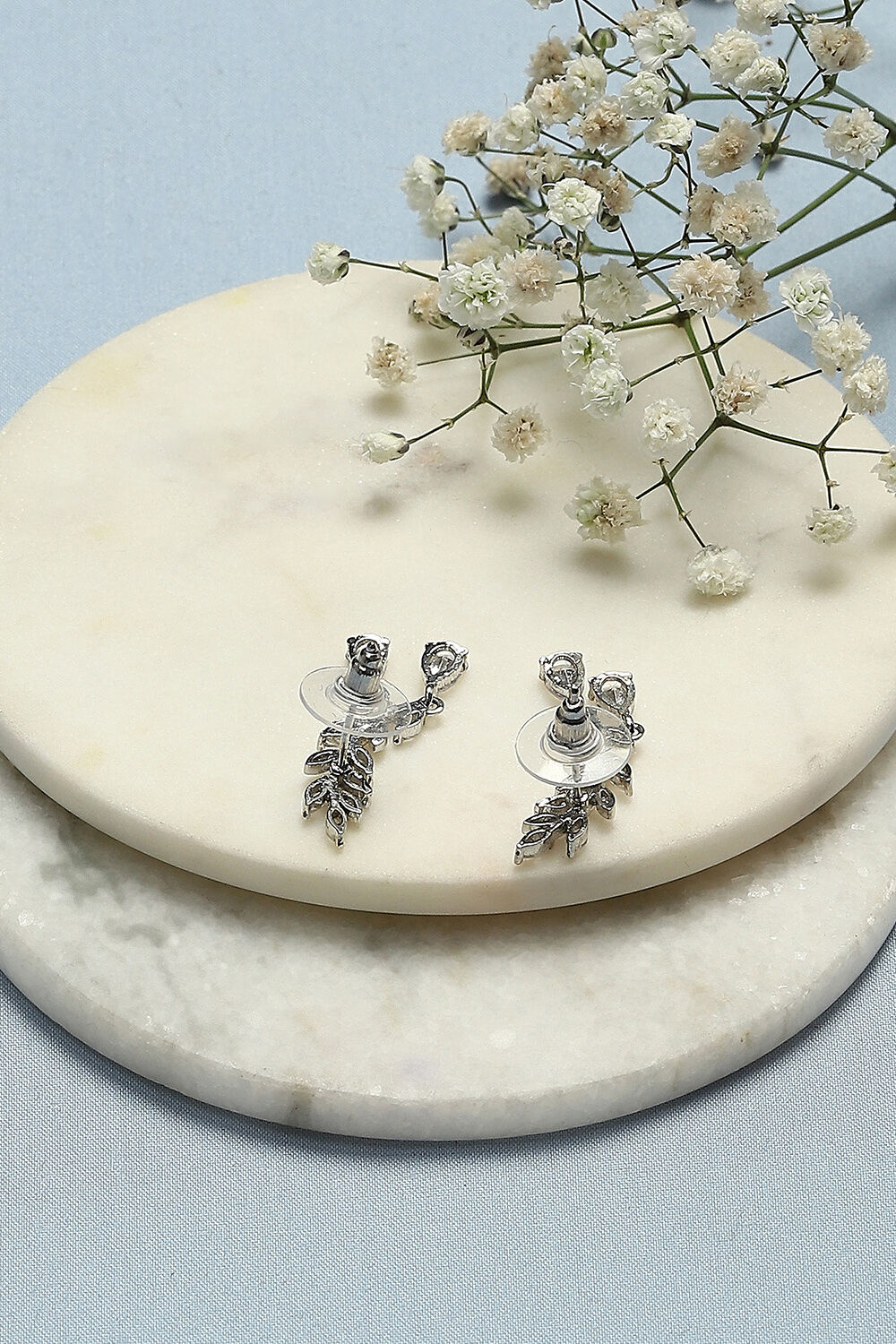 White Brass Earrings image number 2