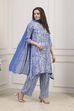 Black Rayon Printed Straight Suit Set image number 5