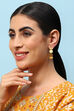 Gold Brass Earrings image number 3
