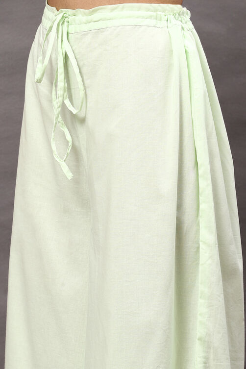 Rohit Bal Mint Green Cotton Blend Straight Kurta Suit Set image number 2