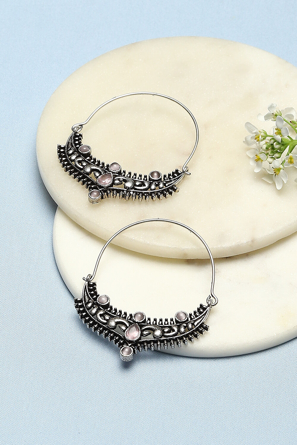 Silver Brass Earrings image number 0