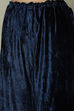 Navy Blue Viscose Straight Kurta Palazzo Suit Set image number 3