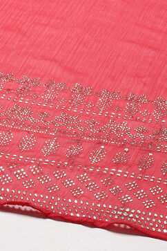 Red Polyester Printed Dupatta image number 1