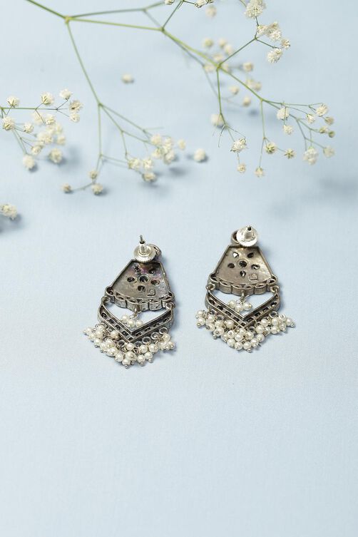 Black Oxidised Earrings image number 2