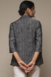 Marble Carbon Viscose Printed Jacket image number 4