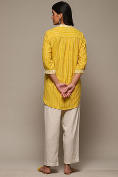 Natural Mustard Cotton Straight Yarndyed 2 Piece Set image number 5