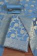 Orange Cotton Printed Embroidered Unstitched Suit Set image number 0