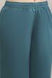 Teal Green Poly Cotton Anarkali Suit Set image number 2