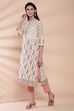 Cream Cotton Straight Printed Kurta image number 0