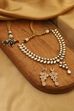 Gold Plated Brass Kundan-Style Necklace Set image number 2