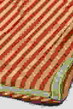 Beige Poly Cotton Layered Kurta Salwar Suit Set image number 3