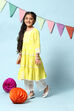 Fuschia Cotton Tiered Kurta Straight Palazzo 2 Piece Set image number 3