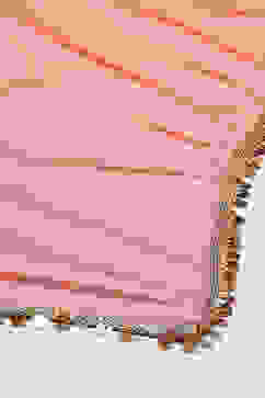 Red Rayon Gathered Kurta Pants Suit Set image number 3