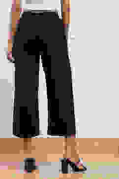 Black Rayon Palazzo image number 4