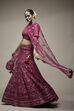 Wine Viscose Lehenga Set image number 0