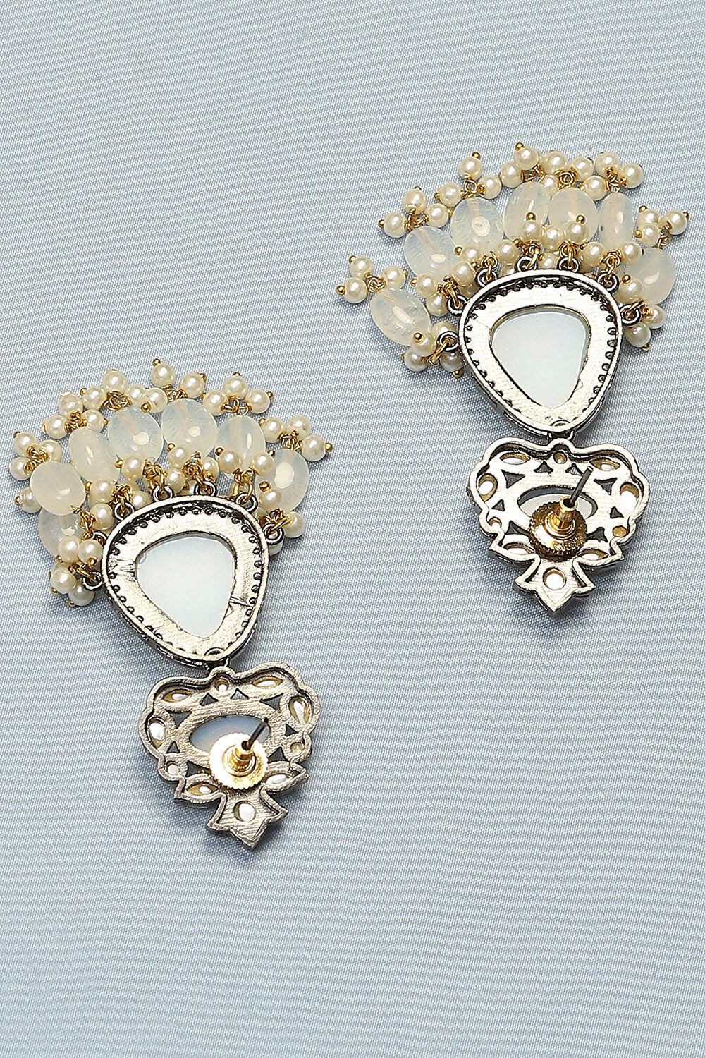White Brass Earrings image number 2