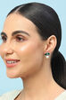 Green Brass earrings image number 3