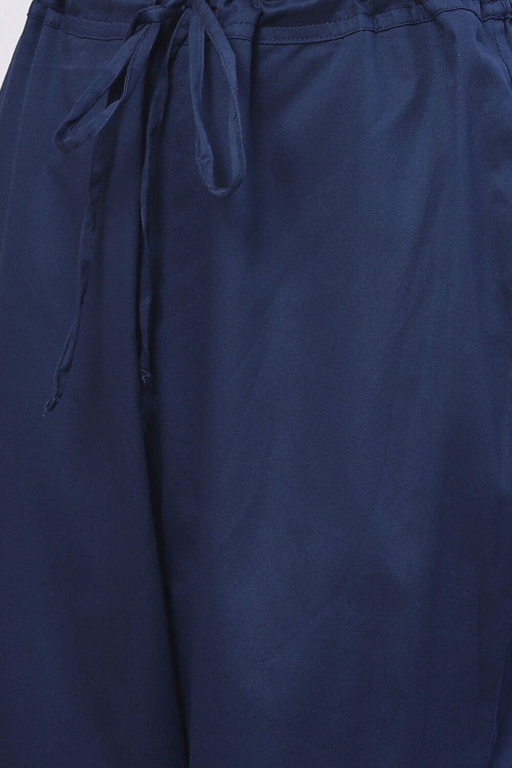 Blue Viscose Silk Straight Kurta Regular Pant Suit Set image number 3