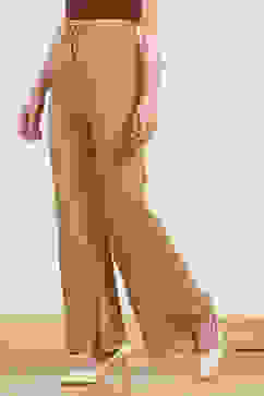 Beige Acrylic Pants image number 2
