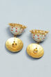 Light Blue Brass Earrings image number 2