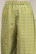 Green Cotton Digital Print Unstitched Suit Set image number 3