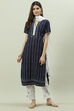 Blue Cotton Power Loom Unstitched Suit Set image number 7