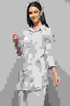 White Rayon Straight Kurti image number 2