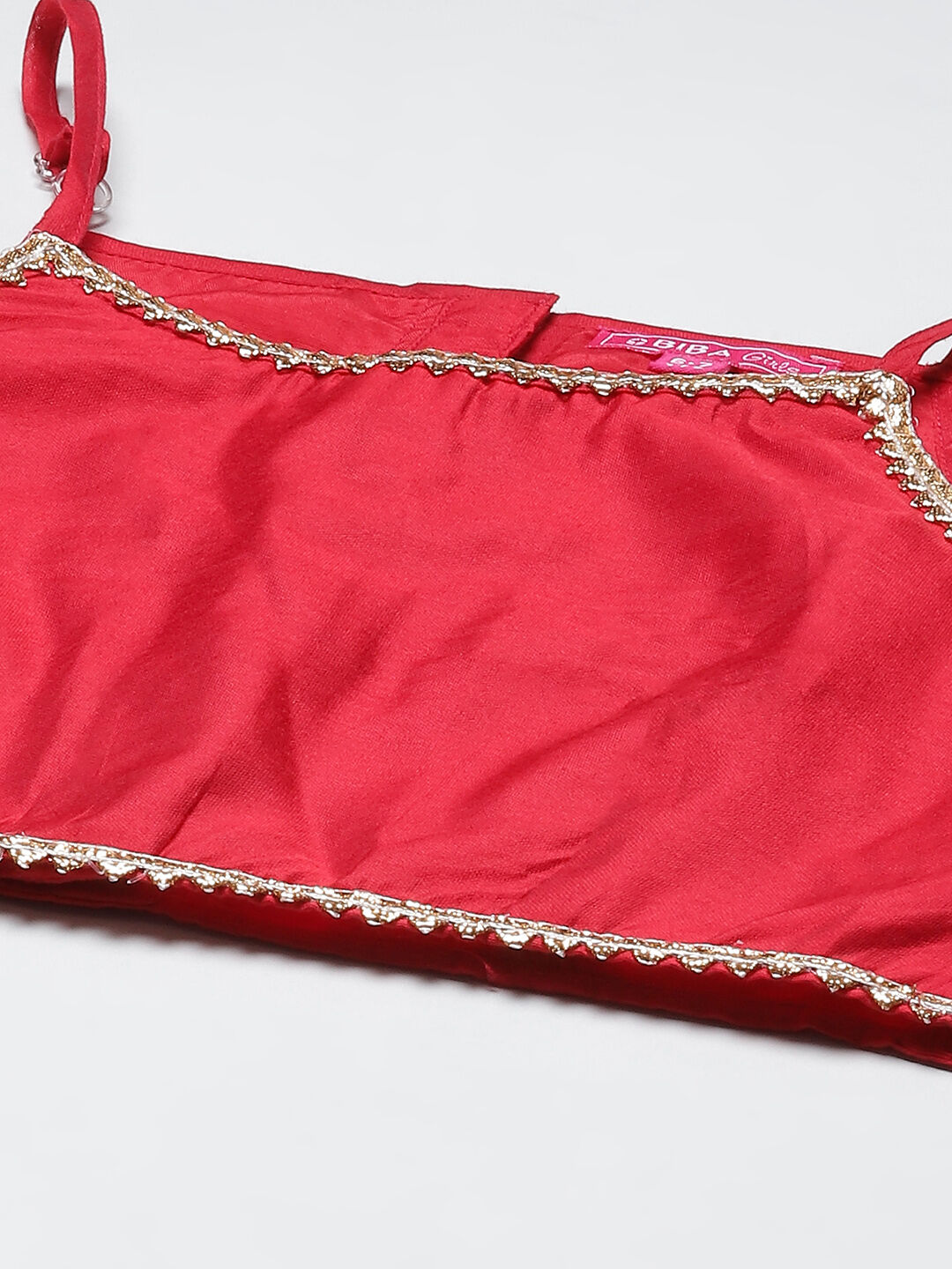 Red Art Silk Lehenga Set image number 1