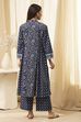 Indigo Pure Cotton Straight Suit Set image number 4