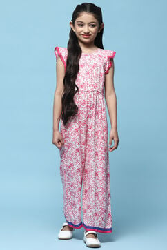 Pink Rayon Straight Jumpsuit image number 5