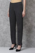 Navy Straight Cotton Pants image number 2