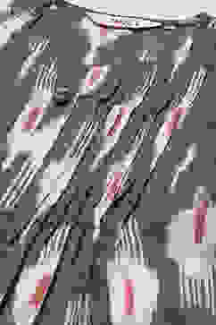 Grey Cotton Blend Straight Yarndyed Suit Set image number 1