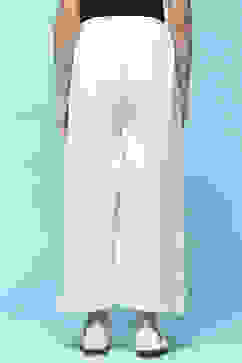 White Tencel Dobby Flared Pants image number 4