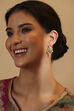 White Gold Plated Brass Drop & Dangler Earrings image number 3