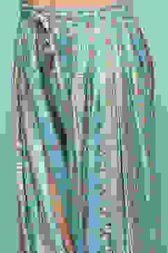 Turquoise Viscose Straight Printed Kurta Salwar Suit Set image number 2