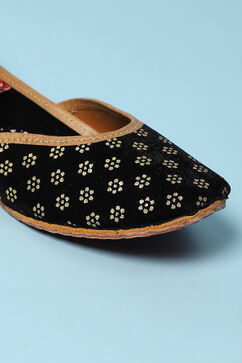 Black PU Mojaris image number 1