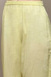 Yellow Cotton Blend Printed Unstitched Suit Set