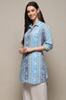 Blue Rayon Straight Kurti image number 2