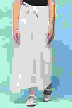 White Tencel Dobby Flared Pants image number 5