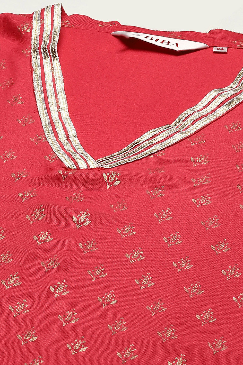 Fuschia Rayon Straight Kurta Pant Suit Set image number 1