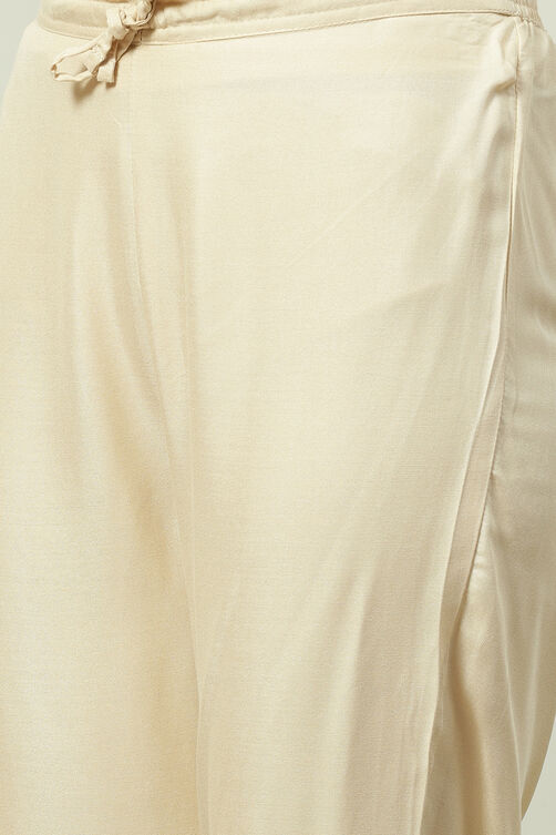 Fuschia Cotton Straight Kurta Pant Suit Set image number 2