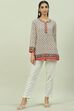 Mustard Art Silk Straight Printed Kurti image number 5