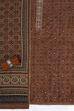 Wine Silk Blend Hand Embroidered Unstitched Suit Set image number 1