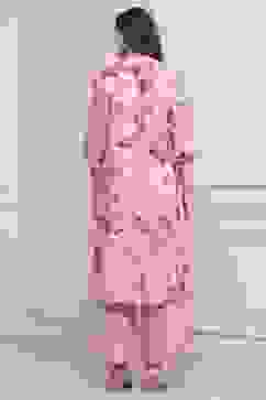 Pink Cotton Straight Suit Set image number 4