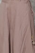 Grey Metallic Cotton Straight Kurta Sharara Suit Set image number 3