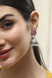 Pink Brass Jhumka image number 1